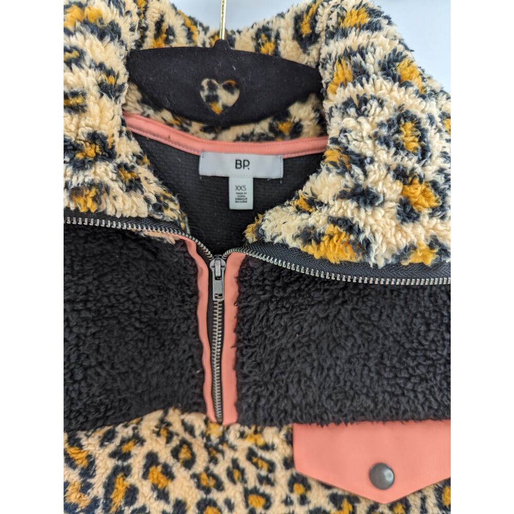 BP Nordstrom Leopard Print Sherpa Fleece Pullover - Picture 7 of 11